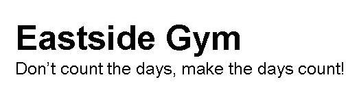 Eastside Gym